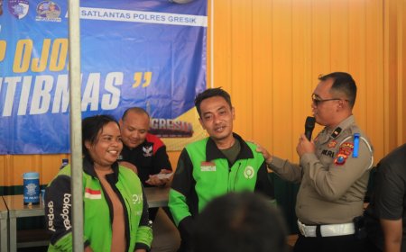 Sinergi Polres Gresik dan Driver Ojol Warnai Operasi Keselamatan Semeru