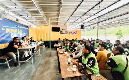 Polres Gresik Dorong Keselamatan Berkendara Bersama Driver Ojol