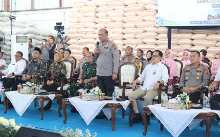 Perkuat Ketahanan Pangan Presiden RI Resmikan Gudang Jagung Milik Polda Jatim