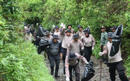 Polres Magetan Optimalkan Korve di Kawasan Pendakian Gunung Lawu