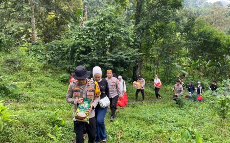 Bantuan Tetap Tersalurkan, Polres Jember Hadapi Tantangan Medan
