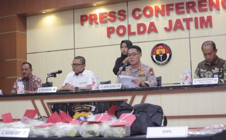 Polda Jawa Timur Bongkar Aliran Dana Narkotika Lewat Kasus TPPU
