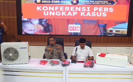 Polres Probolinggo Kota Ungkap Kasus Pencurian Spesialis Sekolah