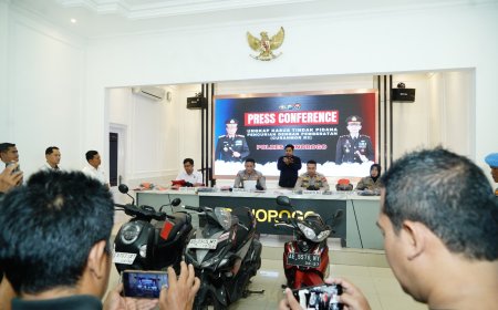 Komplotan Curanmor Libatkan Pasutri, Polres Ponorogo Amankan Pelaku