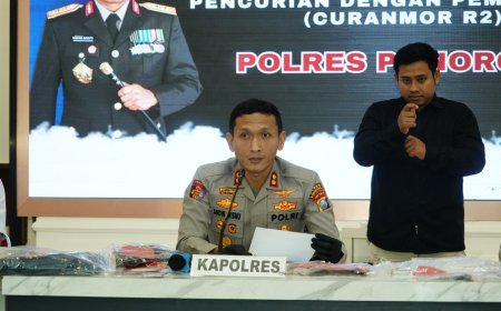 Polres Ponorogo Bekuk Pasutri Tersangka Pencurian Kendaraan