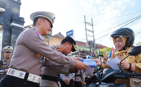 Polantas Menyapa, Upaya Polres Jember Tekan Angka Kecelakaan