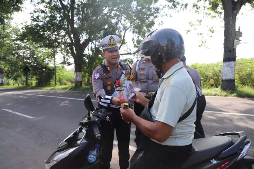 Operasi Keselamatan Semeru 2026, Polres Magetan Sampaikan Pesan Tertib Lalu Lintas