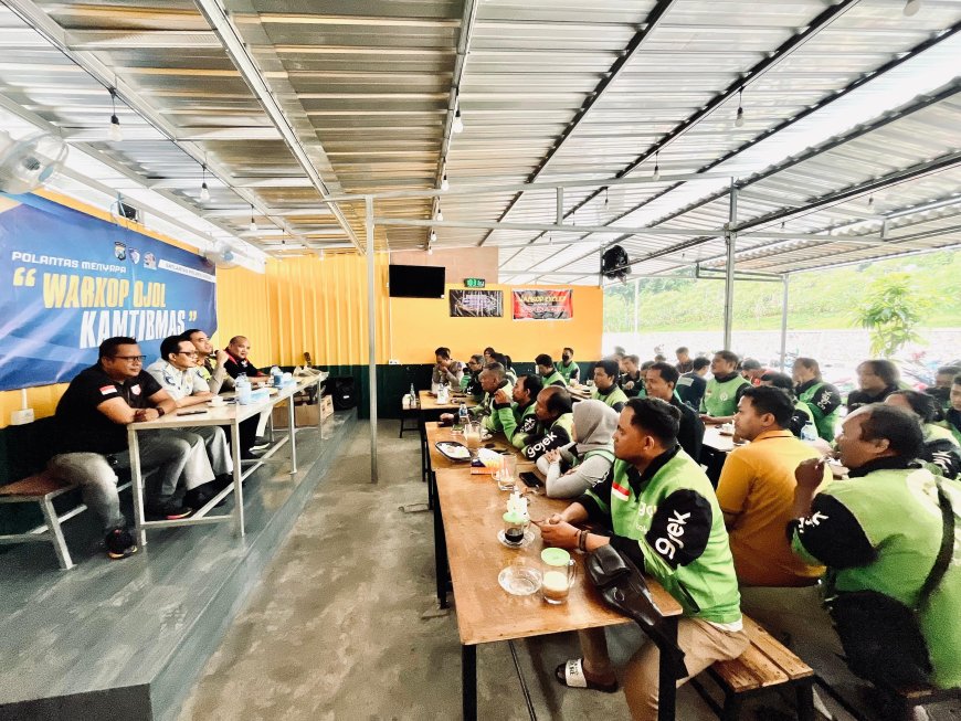 Polres Gresik Rangkul Driver Ojol Lewat Pendekatan Humanis
