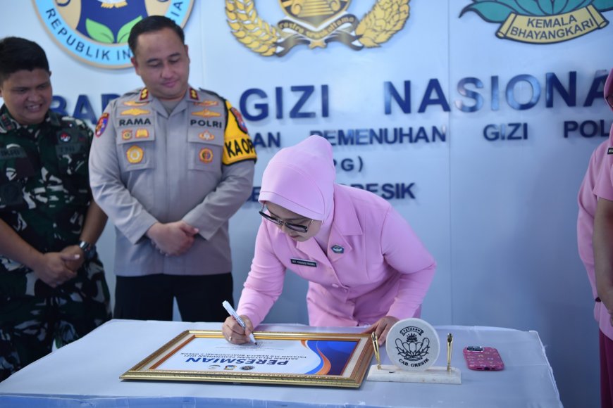 Polres Gresik Resmikan SPPG Bedilan, Komitmen Dukung Peningkatan Gizi