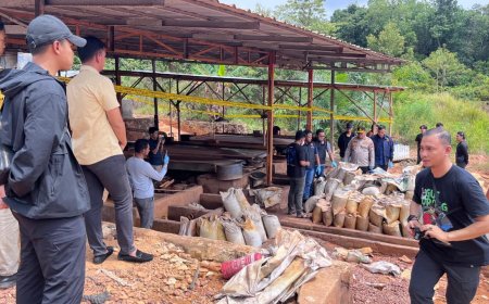 Tujuh Tersangka Penambangan Ilegal Diamankan Polri