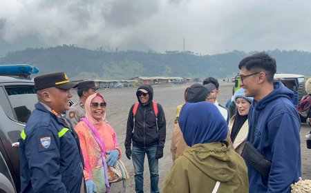Libur Lebaran Polres Probolinggo Intensifkan Patroli di Gunung Bromo