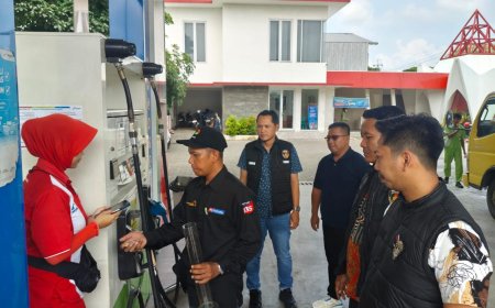 Polres Ponorogo Patroli Pasar dan SPBU Antisipasi Penimbunan