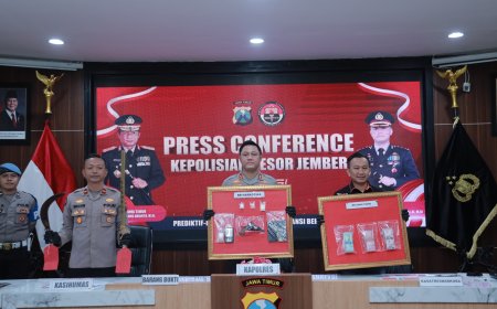 Polres Jember Ringkus 18 Tersangka Narkoba