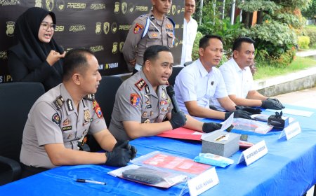 Polres Gresik Gagalkan Peredaran Narkoba Antar Pulau, 6 Pelaku Dibekuk