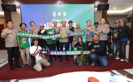 Kapolda Jatim Perkuat Soliditas Aremania-Bonek