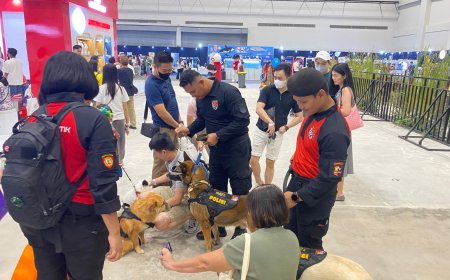 Pet Adventure Wonderland PIK Diramaikan Edukasi Polisi Satwa K-9