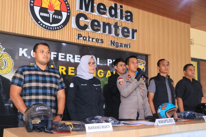 Polres Ngawi Amankan 2 Pelaku Pengeroyokan, Motif Atribut Perguruan