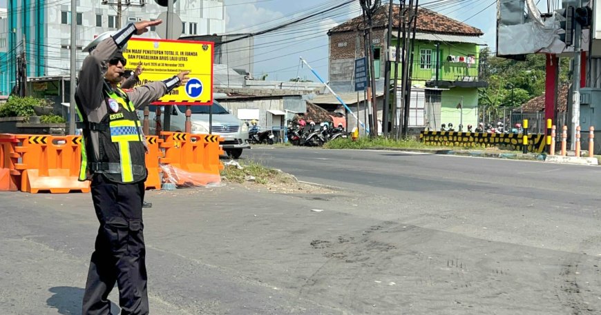 Polres Pasuruan Kota Antisipasi Gangguan Lalin di Bok Wedi