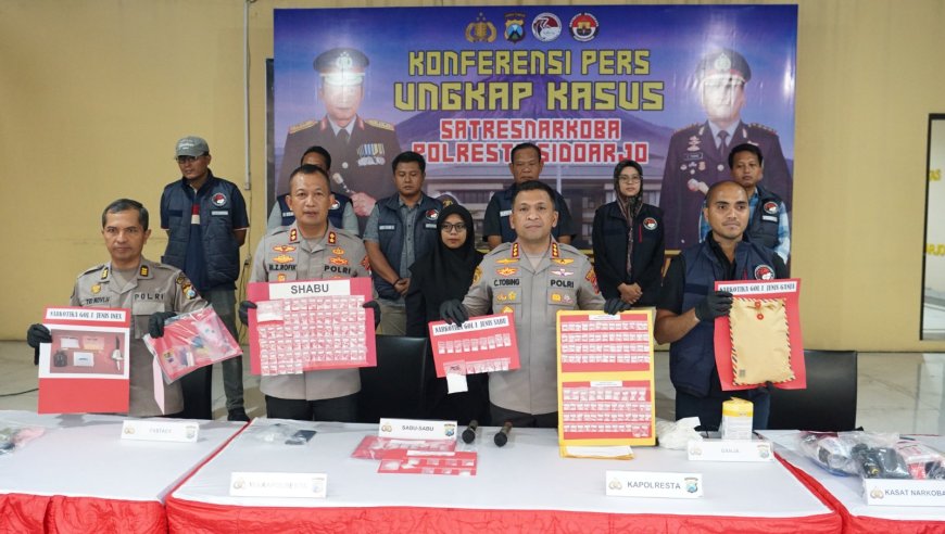 Polresta Sidoarjo Berhasil Ungkap 19 Kasus Narkoba, Selamatkan Ribuan Masyarakat