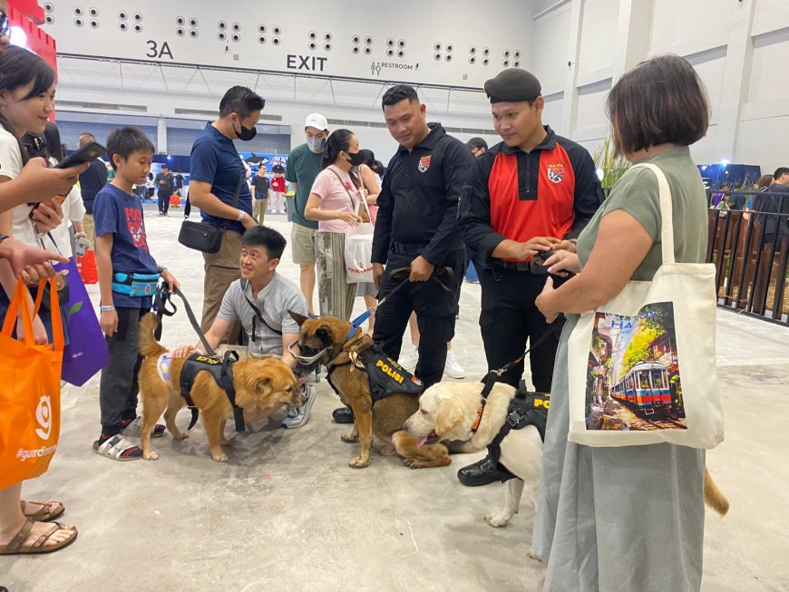 Unit K-9 Polri Sukses Curi Perhatian di Pet Adventure Wonderland