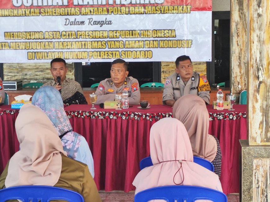 Polresta Sidoarjo Gelar Curhat Kamtibmas, Fokus Solusi Kamtibmas