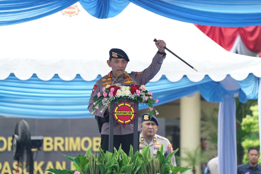 Kapolri Pimpin Apel Pembukaan Rakernis Korps Brimob Polri 2026