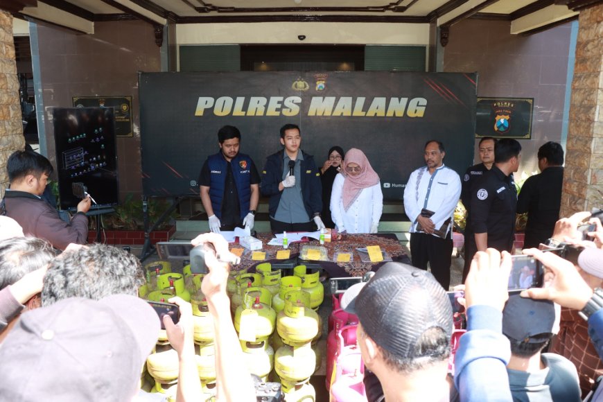 Polres Malang Tindak Tegas Pengoplos LPG Subsidi