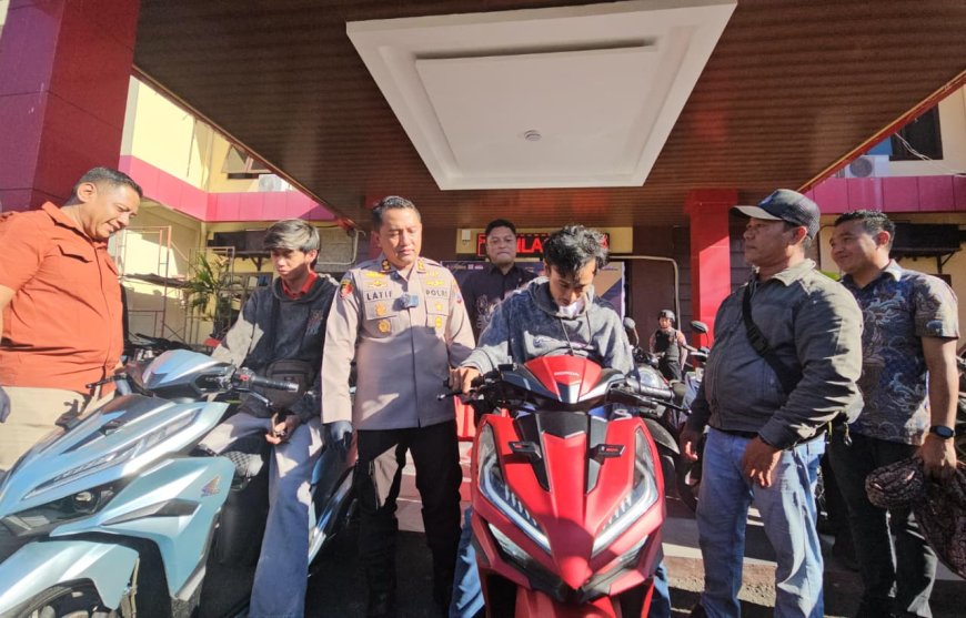 Korban Curanmor Bahagia, Motor Kembali Berkat Polres Probolinggo