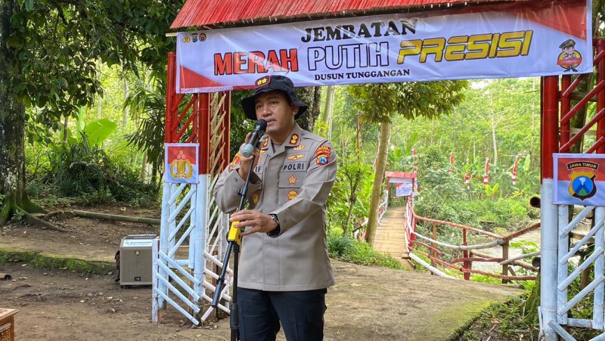 Polres Probolinggo Hadirkan Jembatan untuk Warga Tiris dan Andungsari