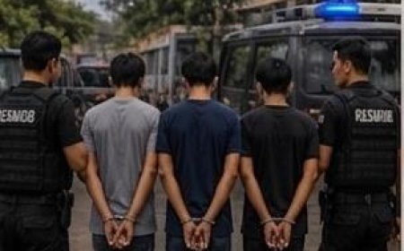 Tiga Tersangka Curanmor Diamankan Aparat