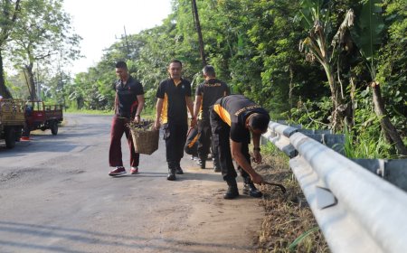 Polres Magetan Perkuat Infrastruktur Lewat Revitalisasi Jembatan