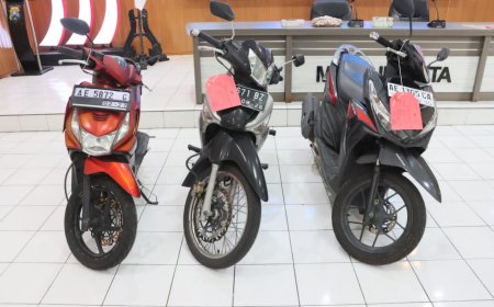 Polres Madiun Kota Bekuk Pelaku Kejahatan Kendaraan Bermotor