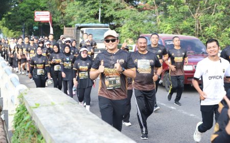 Polres Magetan Gelar Playon Bersama Masyarakat Sambut Hari Bhayangkara ke-80