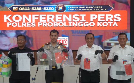 Polres Probolinggo Kota Amankan Komplotan Curanmor dan Pembobol Konter